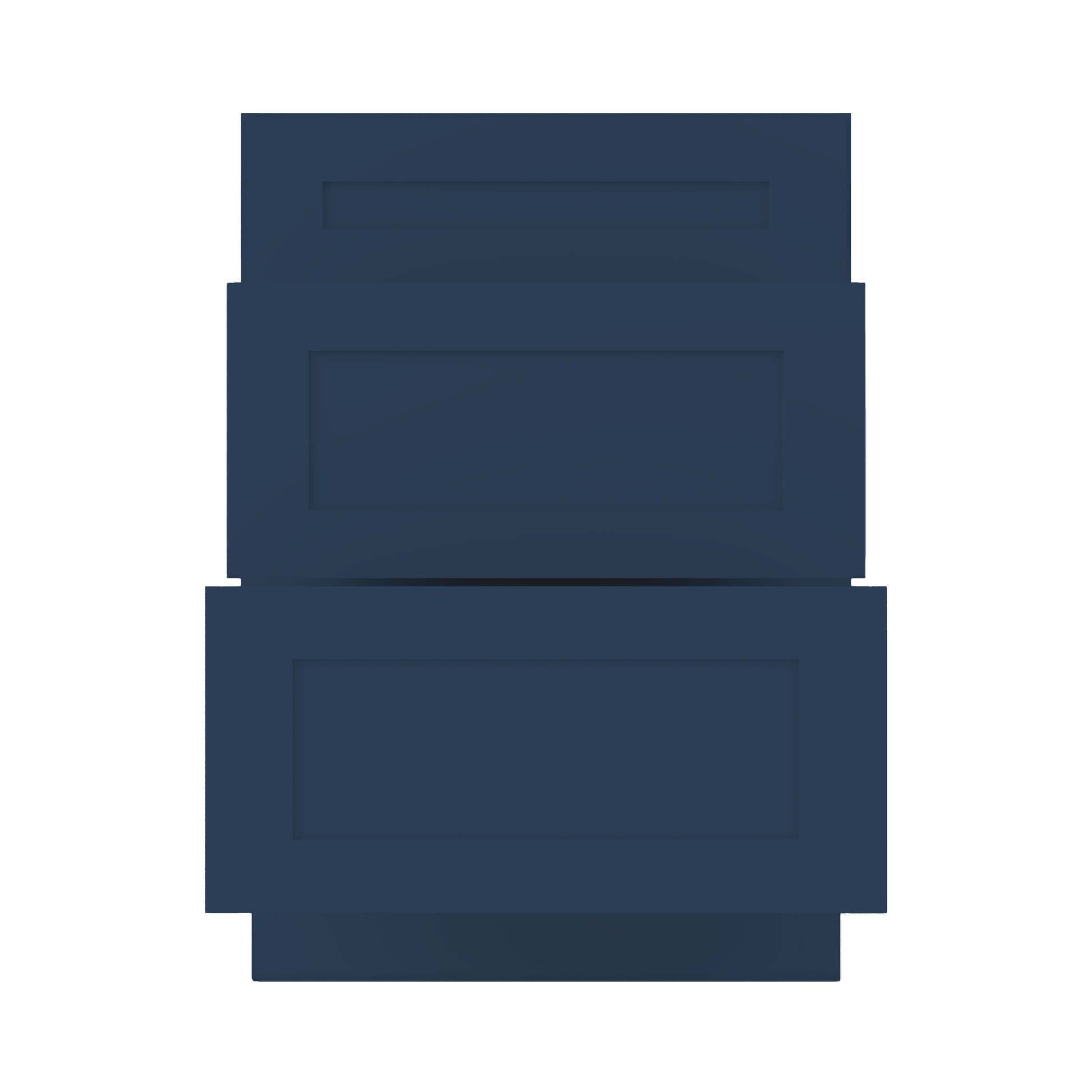 Drawer Base Kitchen Cabinet DB24 Danbury Blue LessCare 24 in. width 34.5 in. height 24 in. depth - Kitchen Cabinets