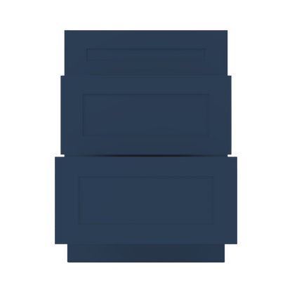 Drawer Base Kitchen Cabinet DB24 Danbury Blue LessCare 24 in. width 34.5 in. height 24 in. depth - Kitchen Cabinets