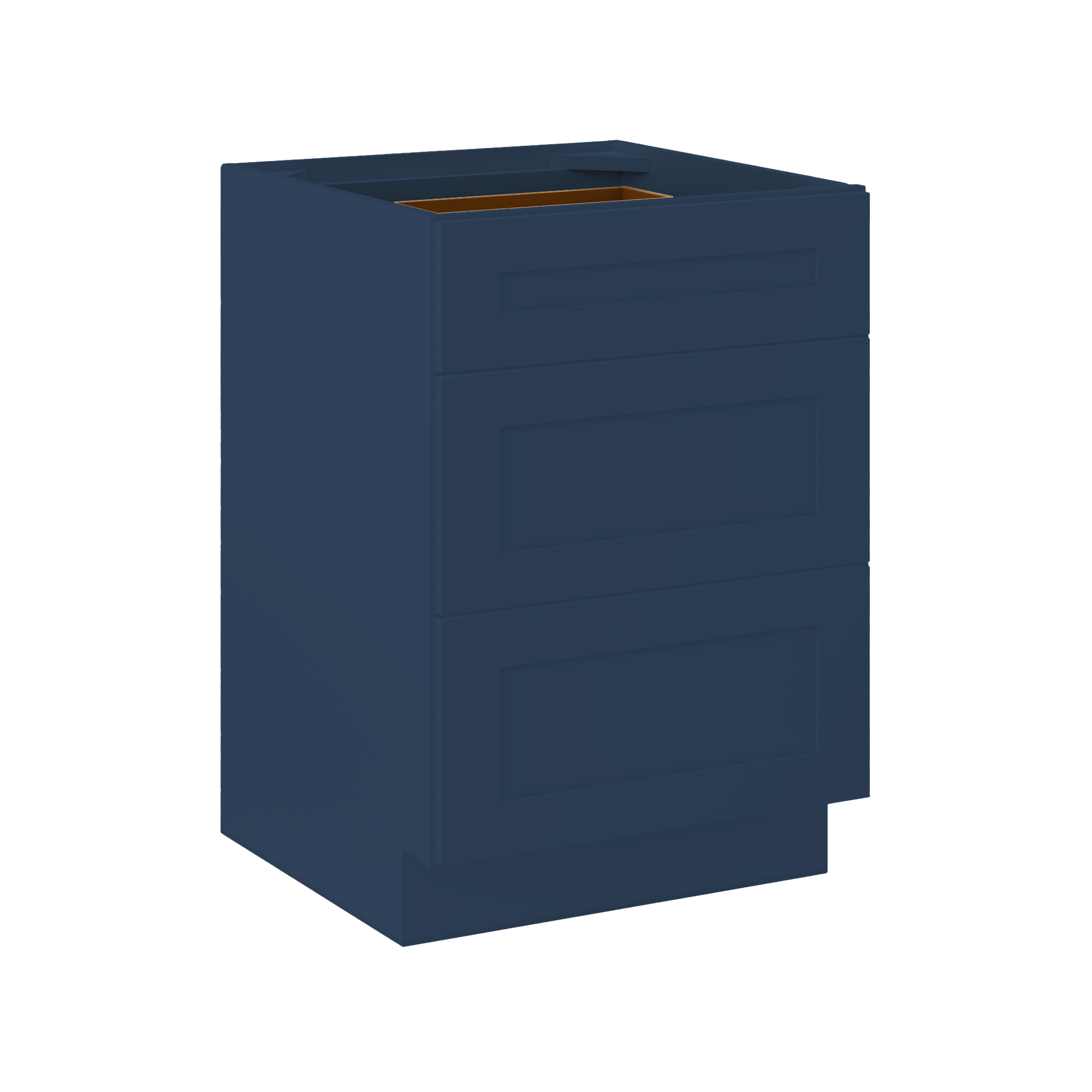 Drawer Base Kitchen Cabinet DB24 Danbury Blue LessCare 24 in. width 34.5 in. height 24 in. depth - Kitchen Cabinets