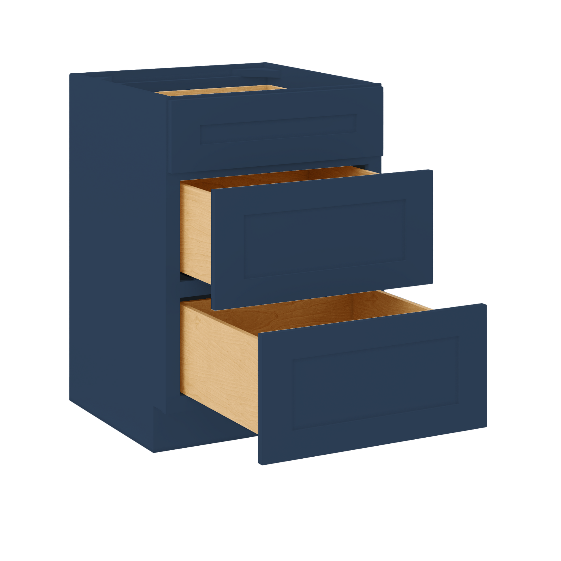 Drawer Base Kitchen Cabinet DB24 Danbury Blue LessCare 24 in. width 34.5 in. height 24 in. depth - Kitchen Cabinets