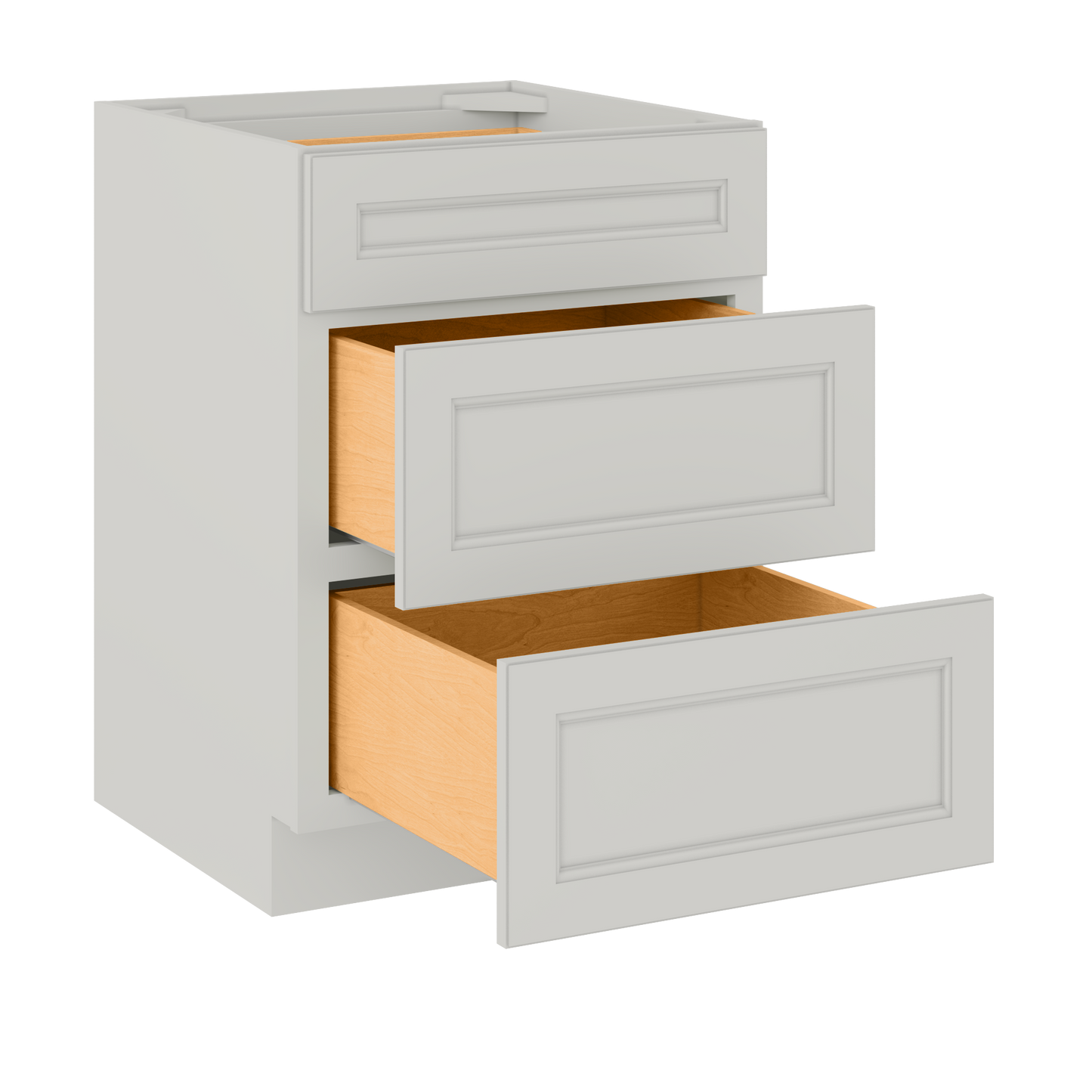 Drawer Base Kitchen Cabinet DB24 Milan Pearl 24 in. width 34.5 in. height 24 in. depth - Kitchen Cabinets