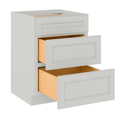 Drawer Base Kitchen Cabinet DB24 Milan Pearl 24 in. width 34.5 in. height 24 in. depth - Kitchen Cabinets