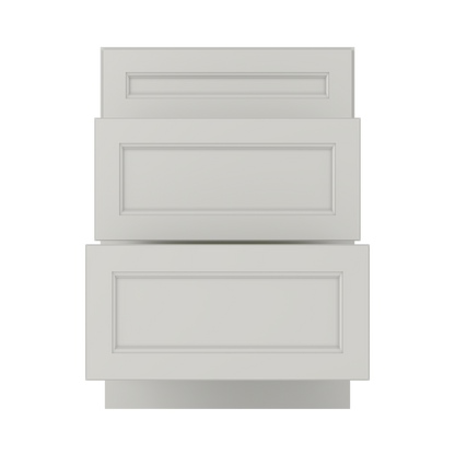 Drawer Base Kitchen Cabinet DB24 Milan Pearl 24 in. width 34.5 in. height 24 in. depth - Kitchen Cabinets