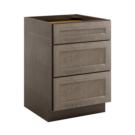 Drawer Base Kitchen Cabinet DB24 Milan Slate 24 in. width 34.5 in. height 24 in. depth - Kitchen Cabinets