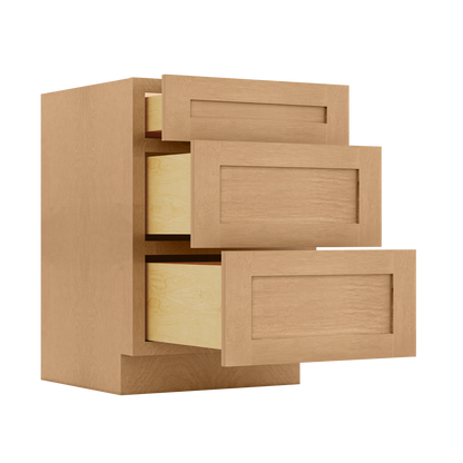 Drawer Base Kitchen Cabinet DB24 Shaker Toffee 24 in. width 34.5 in. height 24 in. depth - Kitchen Cabinets