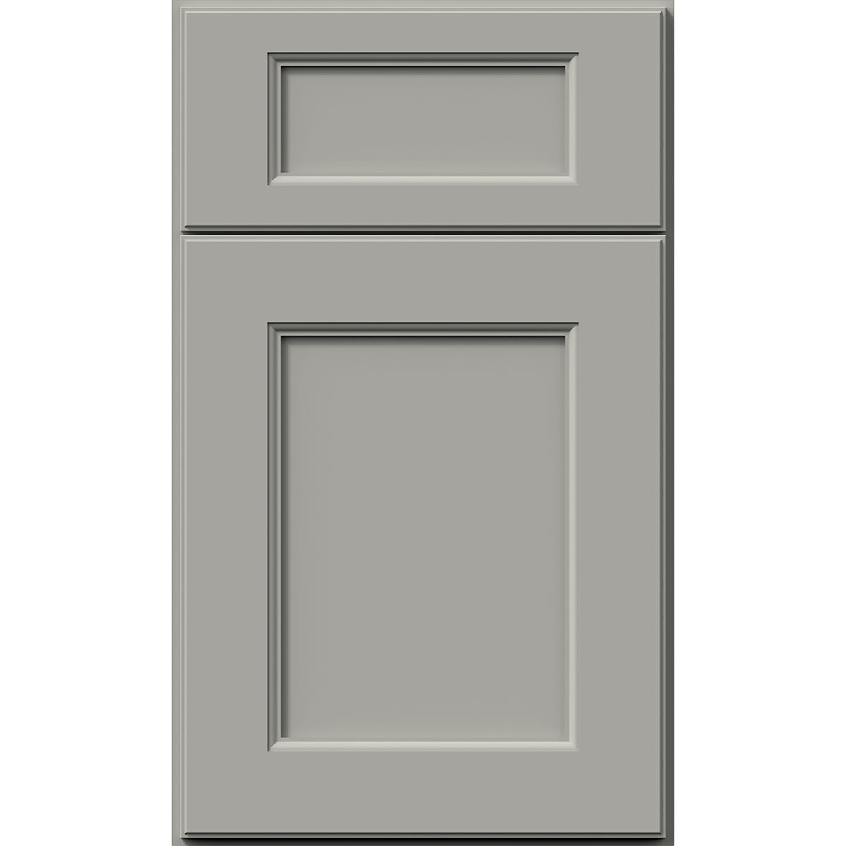 Fabuwood Allure Fusion Nickel Recessed Panel Grey Door Sample - Kitchen Cabinets