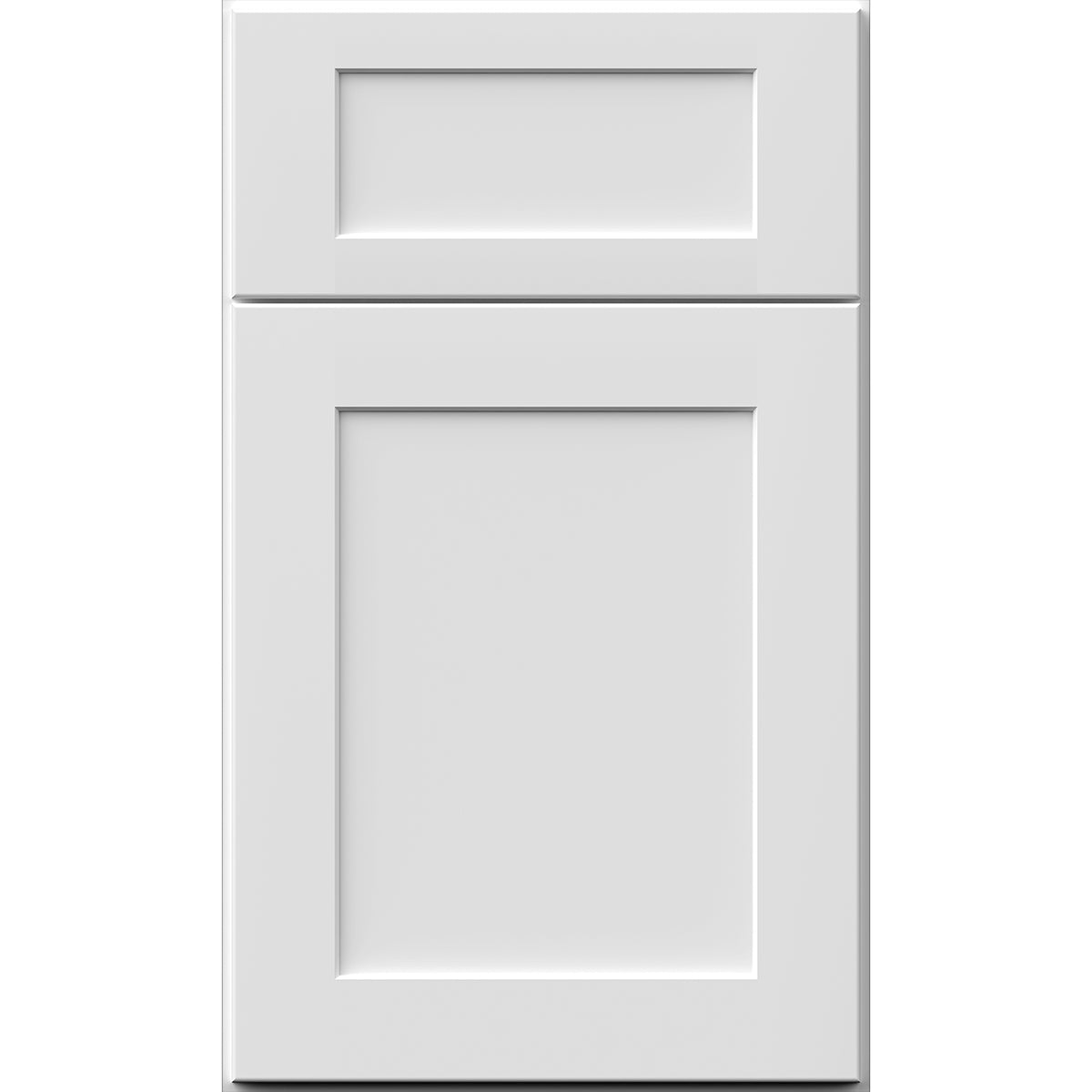 Fabuwood Allure Galaxy Frost Shaker White Door Sample - Kitchen Cabinets