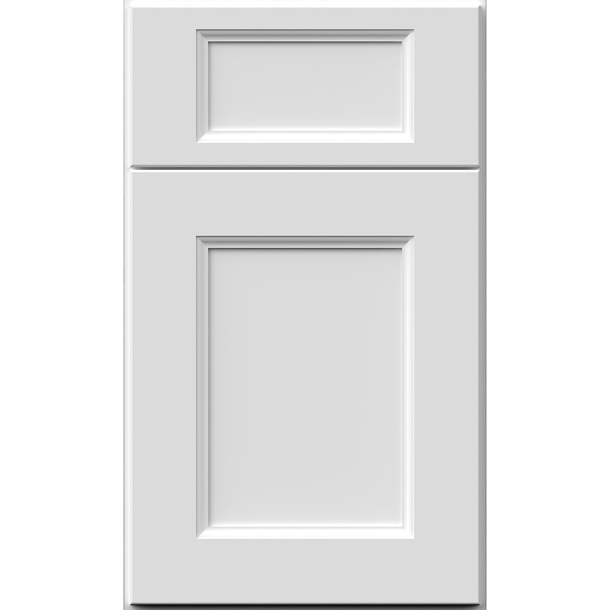 Fabuwood Allure Nexus Frost Recessed Panel White Door Sample - Kitchen Cabinets