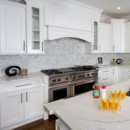 Fabuwood Allure Nexus Frost Recessed Panel White Door Sample - Kitchen Cabinets