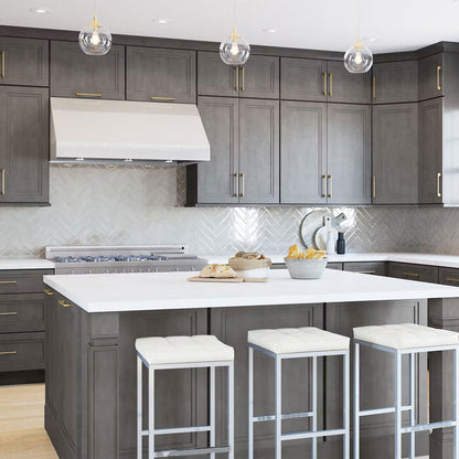 Fabuwood Allure Onyx Cobblestone Recessed Panel Grey Door Sample - Kitchen Cabinets