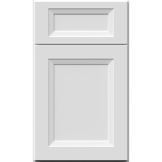 Fabuwood Allure Onyx Frost Recessed Panel White Door Sample - Kitchen Cabinets