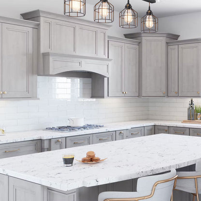 Fabuwood Allure Onyx Horizon Recessed Panel Grey Door Sample - Kitchen Cabinets