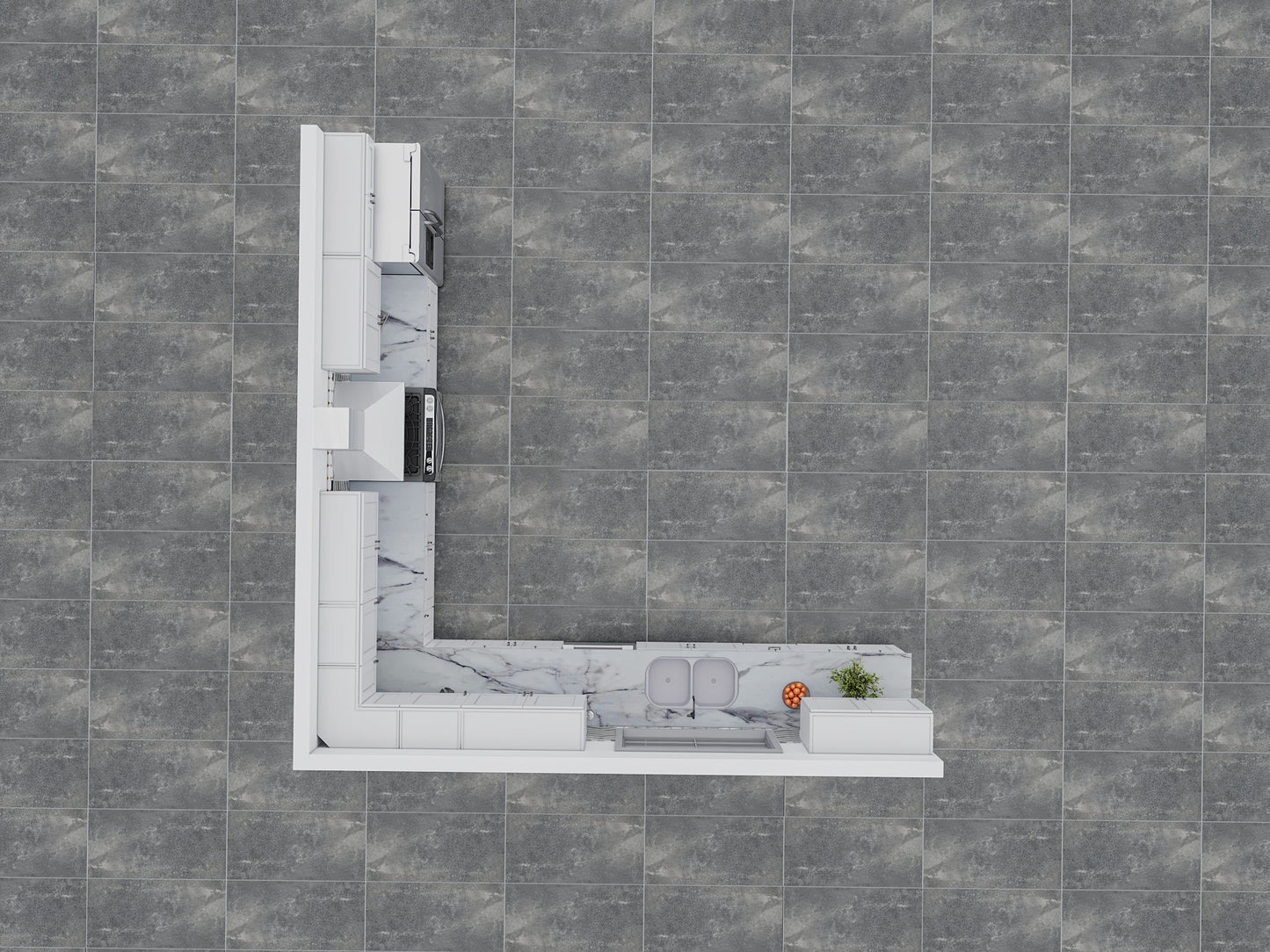 Fabuwood Galaxy Frost 15x15 Kitchen