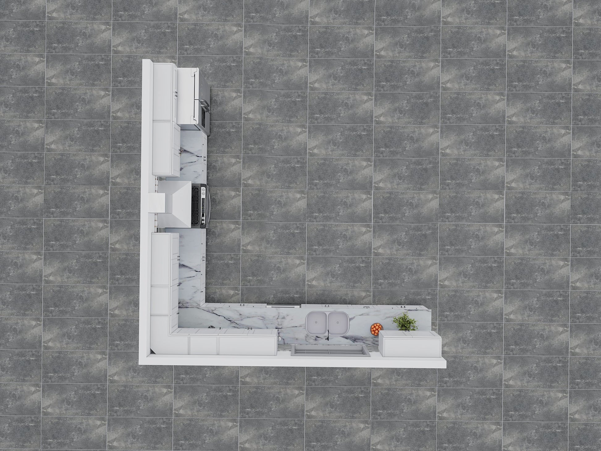 Fabuwood Galaxy Frost 15x15 Kitchen