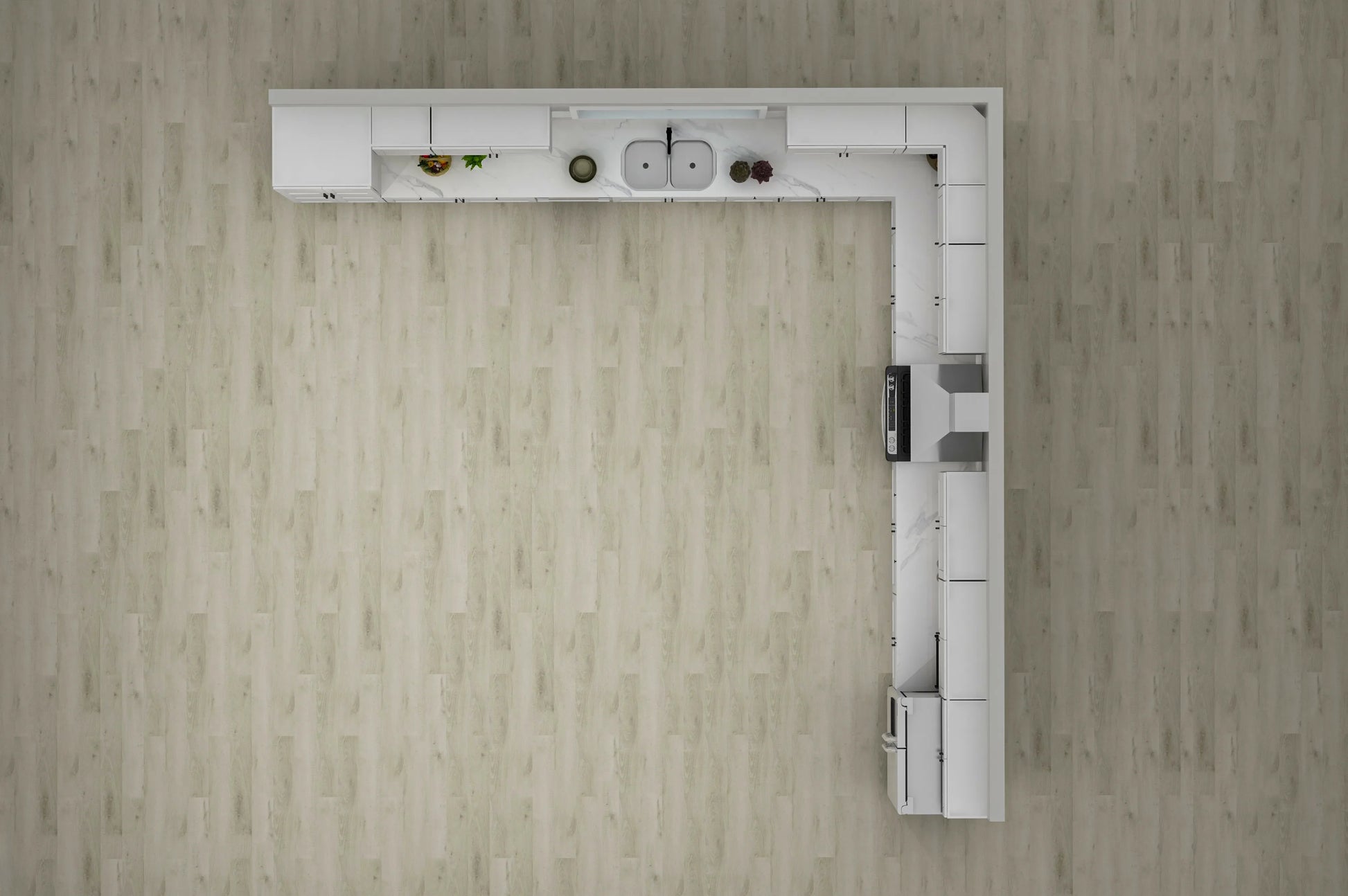 Fabuwood Galaxy Frost 18x18 Kitchen