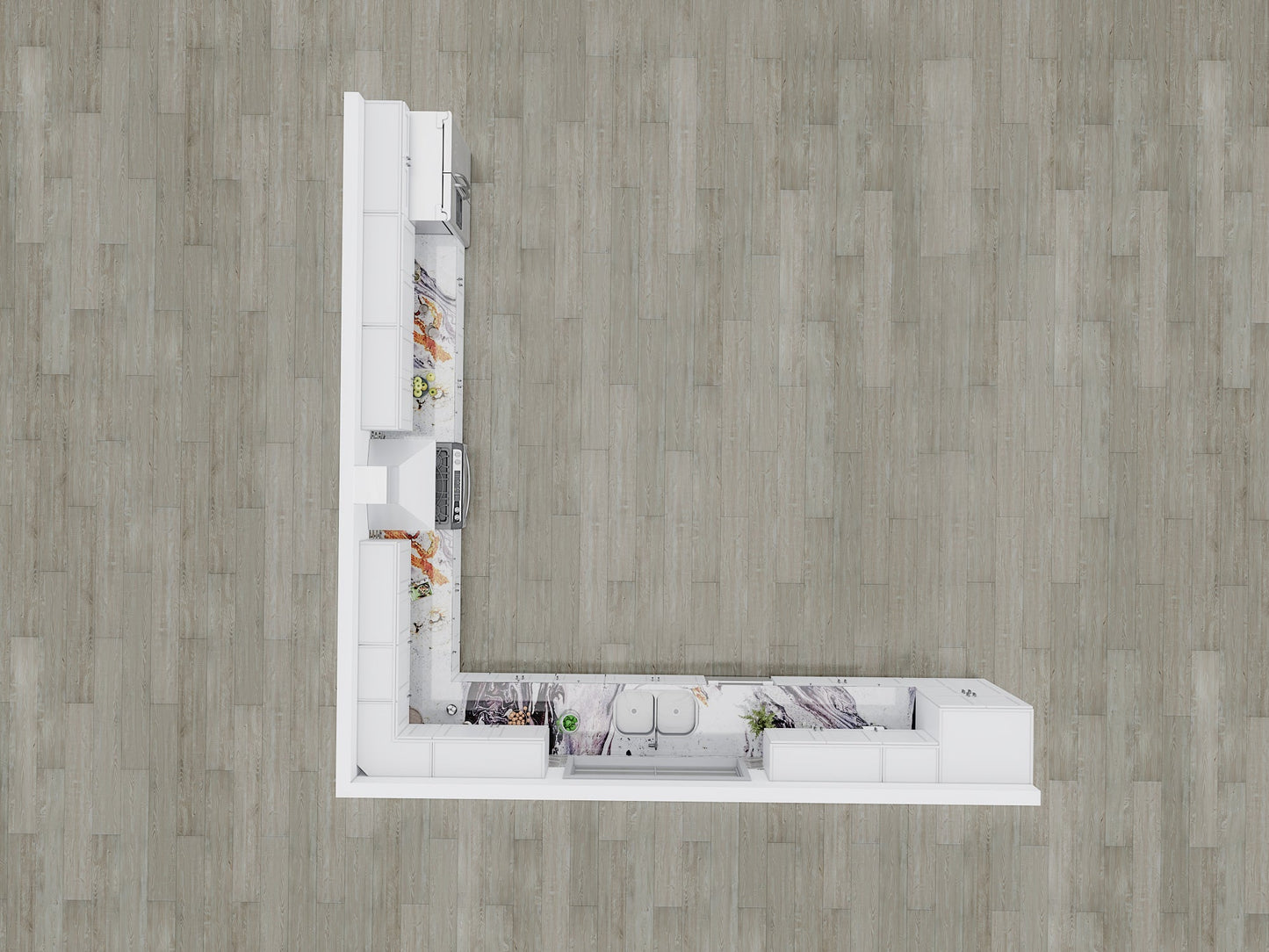 Fabuwood Galaxy Frost 18x18 Kitchen