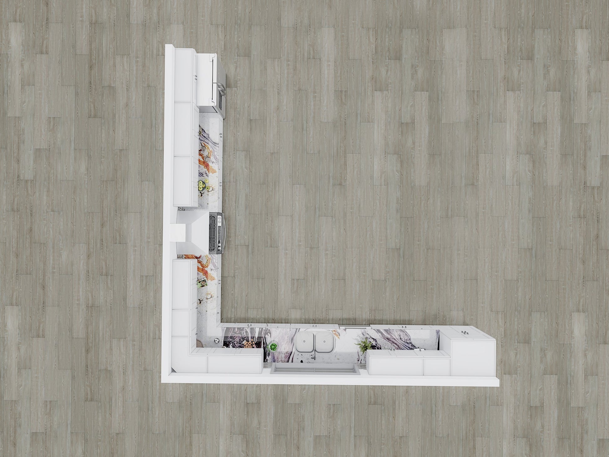 Fabuwood Galaxy Frost 18x18 Kitchen