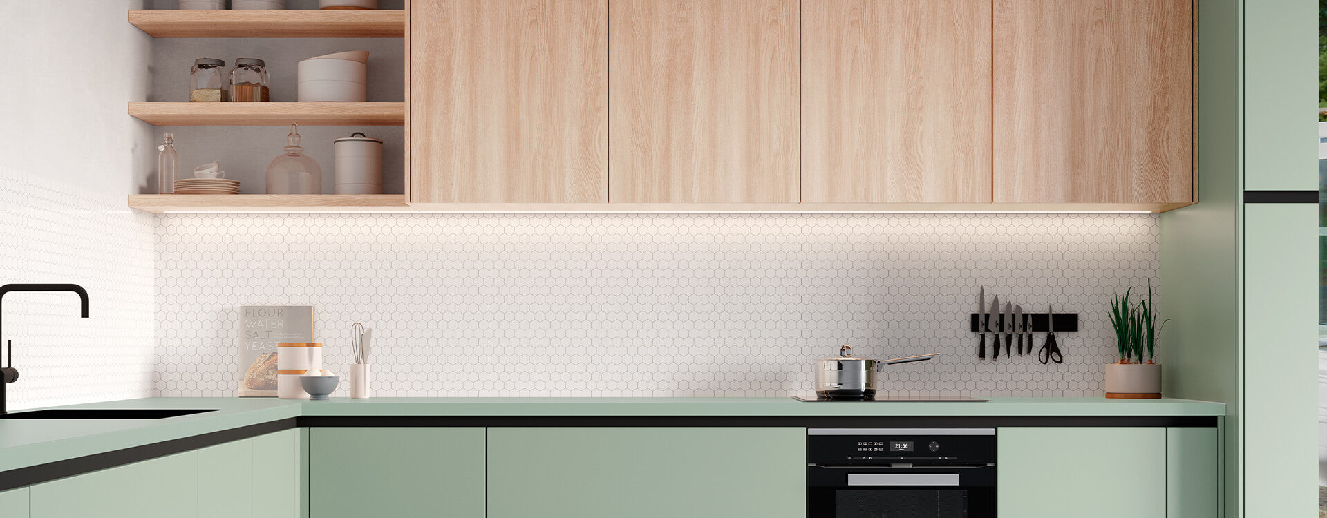 Fabuwood Illume Catalina Como Ash 2 Door Sample - Kitchen Cabinets