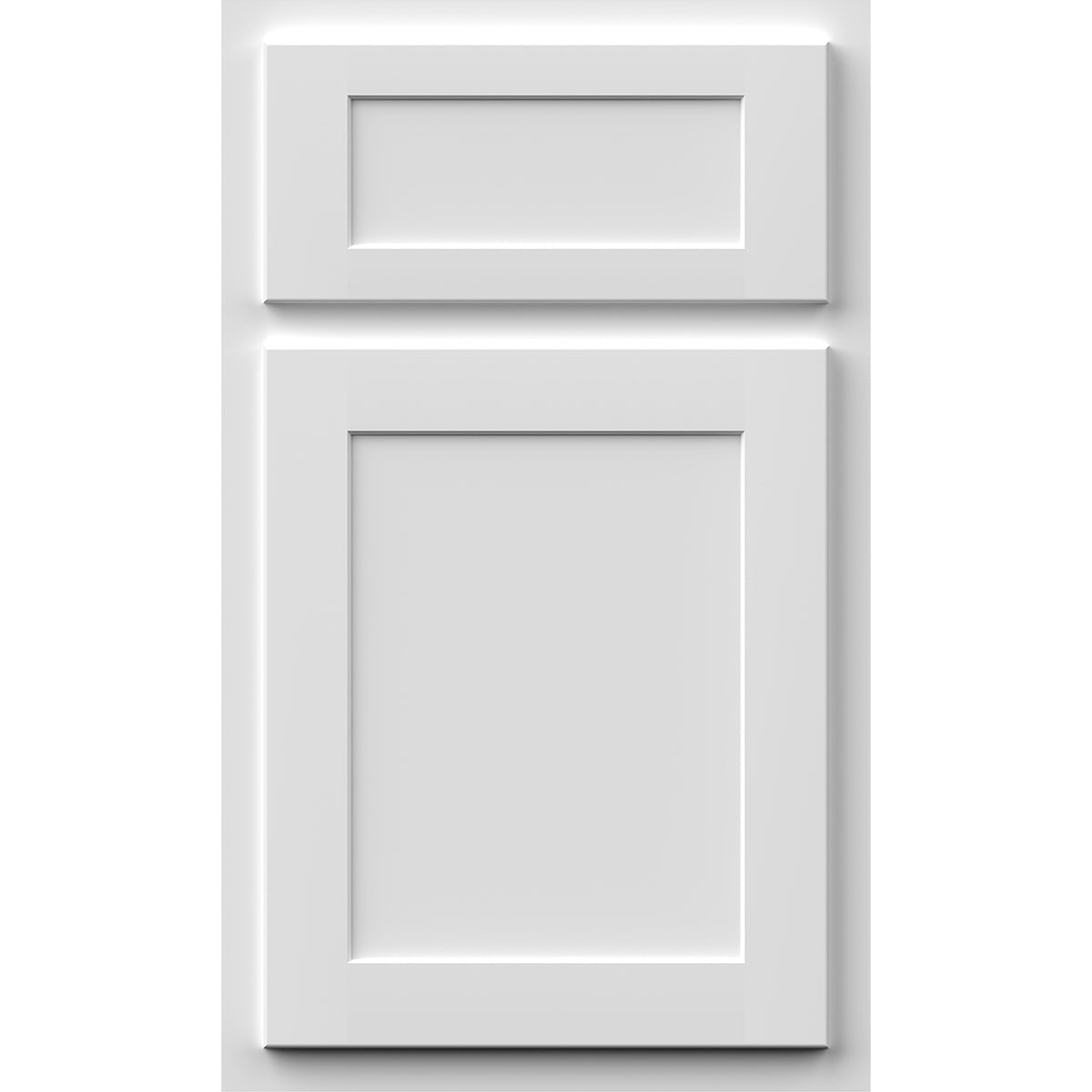Fabuwood Quest Discovery Frost Recessed Panel White Door Sample - Kitchen Cabinets