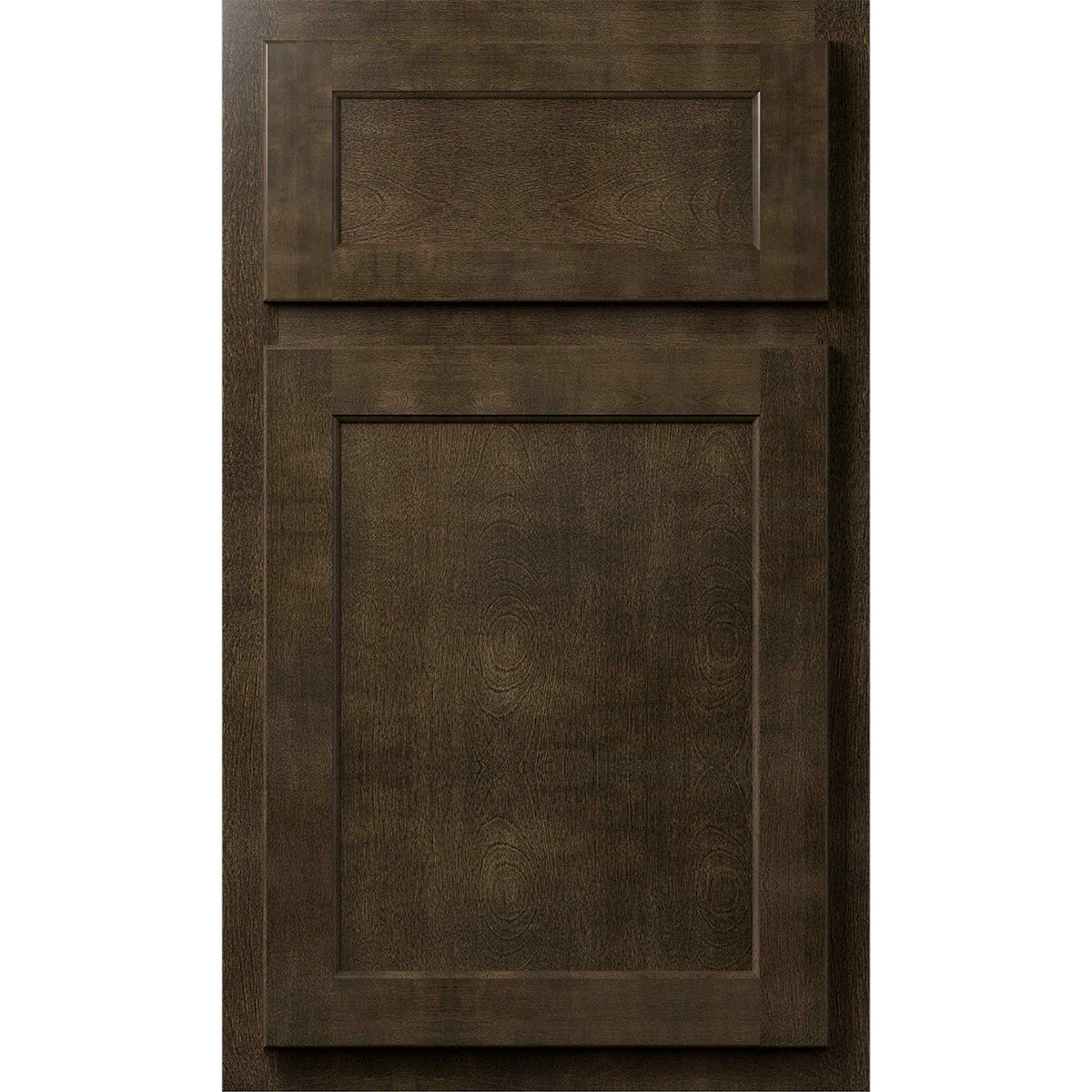 Fabuwood Quest Metro Java Recessed Panel Brown Door Sample - Kitchen Cabinets