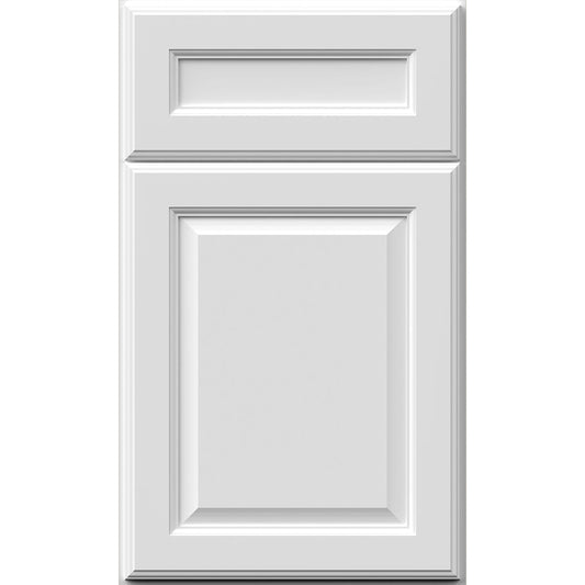 Fabuwood Value Premium Hallmark Frost Recessed Panel White Door Sample - Kitchen Cabinets