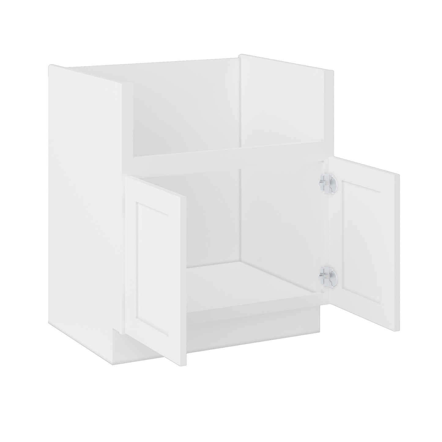 Farmhouse Sink Base Cabinet SBF30 Alpina White LessCare 30 in. width - Kitchen Cabinets