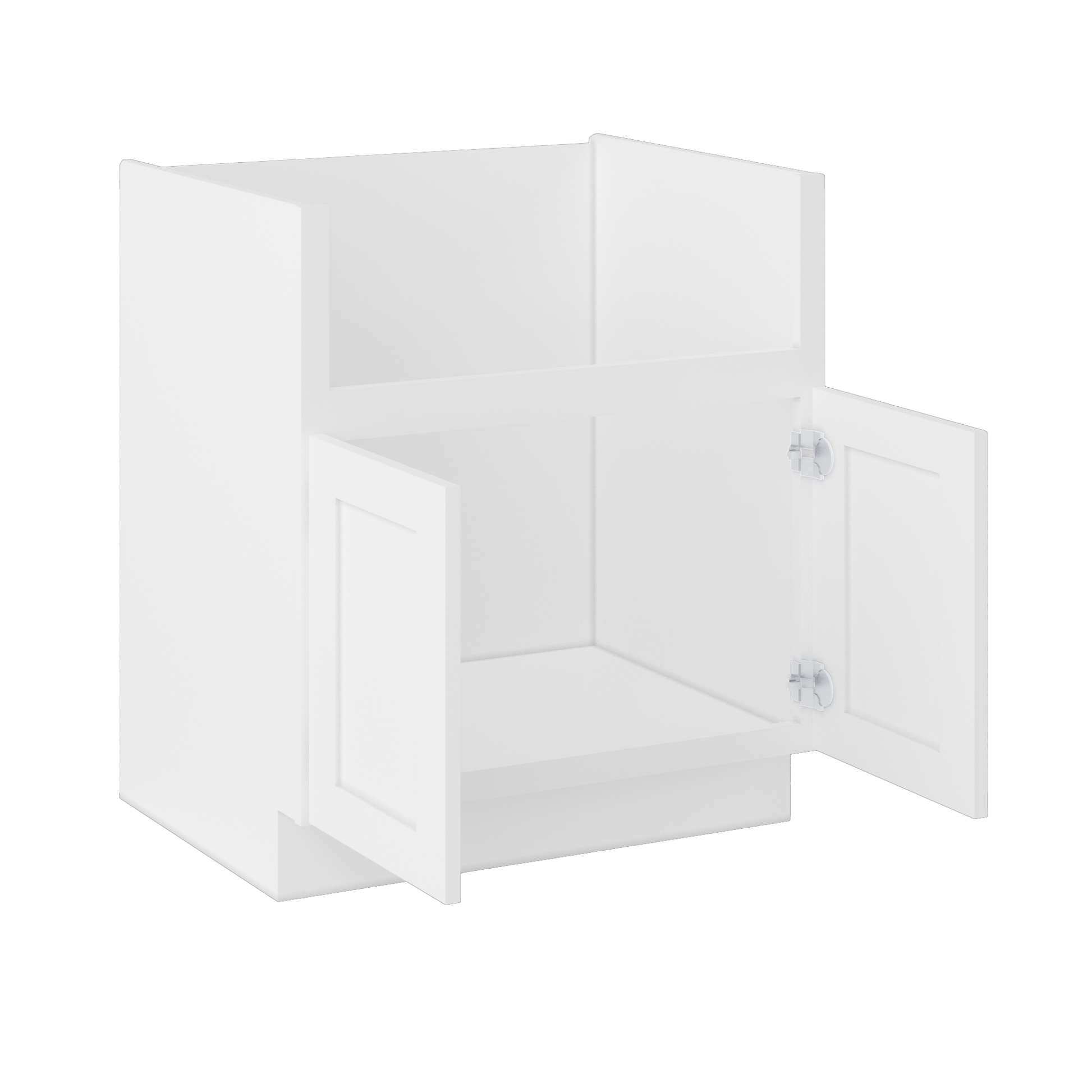 Farmhouse Sink Base Cabinet SBF30 Alpina White LessCare 30 in. width - Kitchen Cabinets