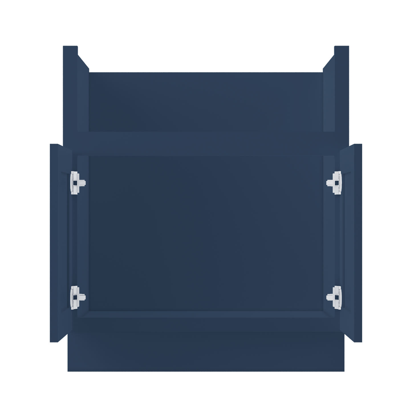 Farmhouse Sink Base Cabinet SBF30 Danbury Blue LessCare 30 in. width - Kitchen Cabinets
