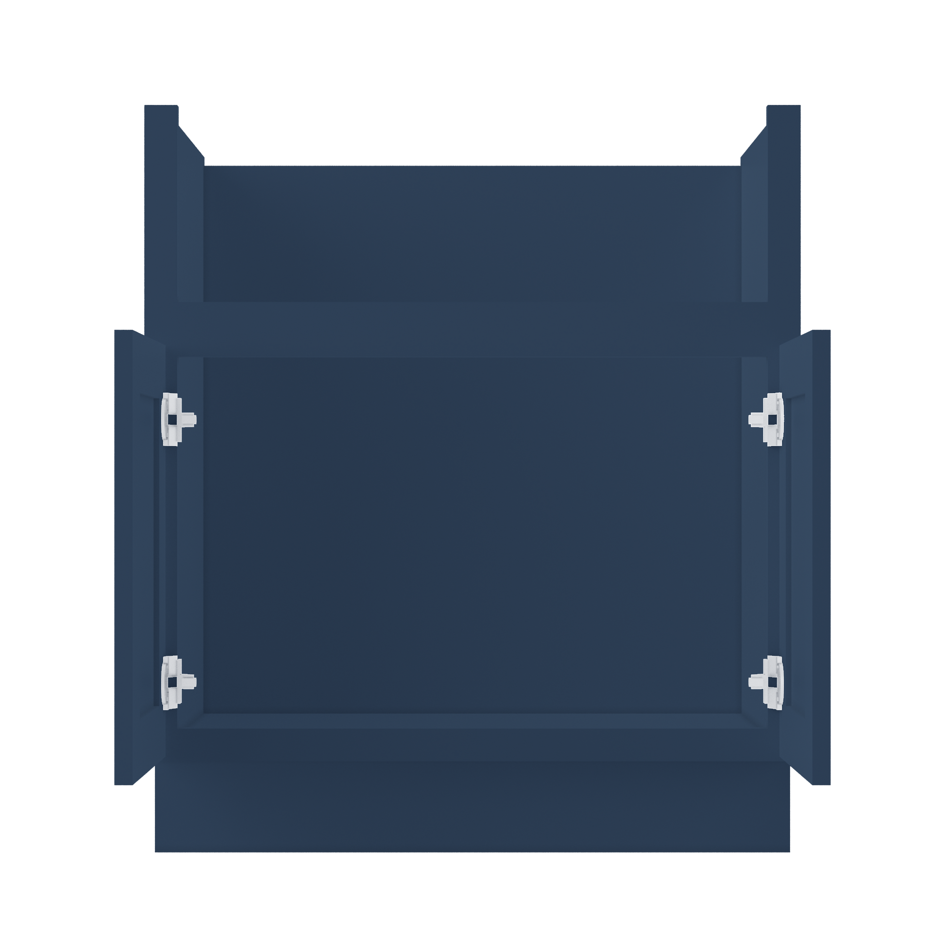 Farmhouse Sink Base Cabinet SBF30 Danbury Blue LessCare 30 in. width - Kitchen Cabinets