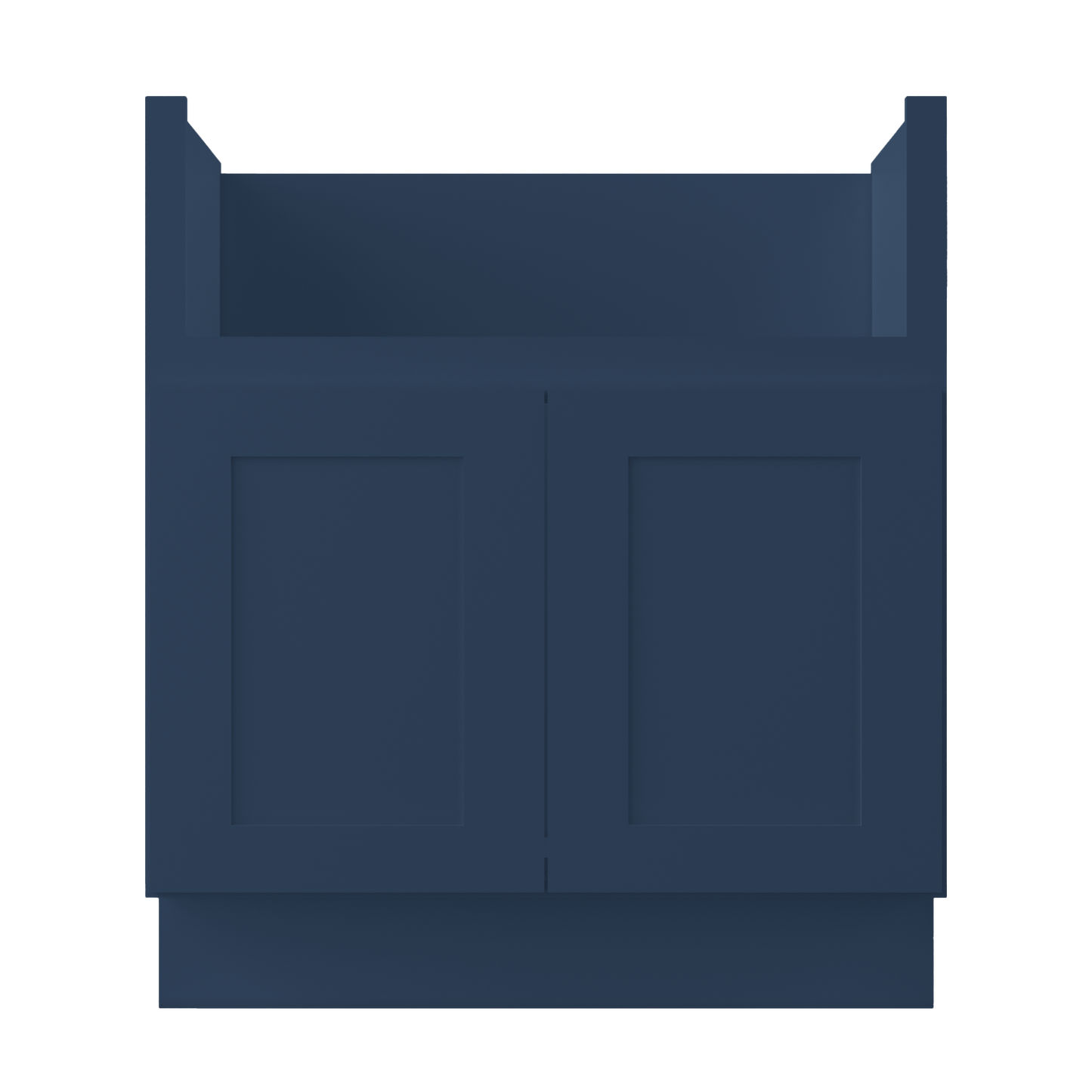 Farmhouse Sink Base Cabinet SBF30 Danbury Blue LessCare 30 in. width - Kitchen Cabinets
