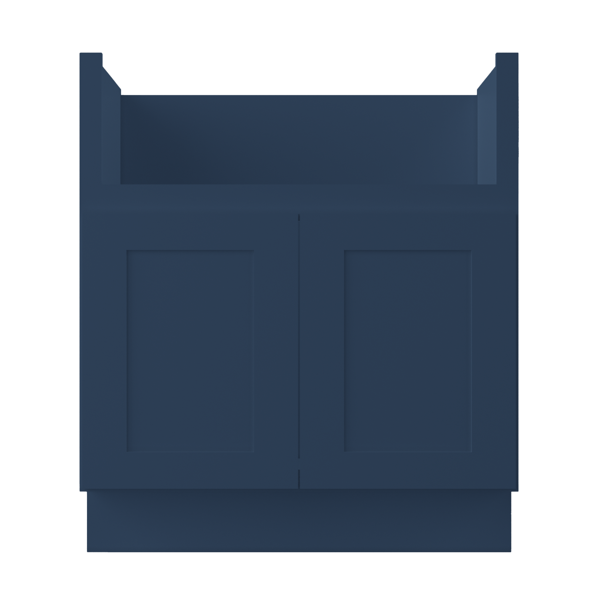 Farmhouse Sink Base Cabinet SBF30 Danbury Blue LessCare 30 in. width - Kitchen Cabinets