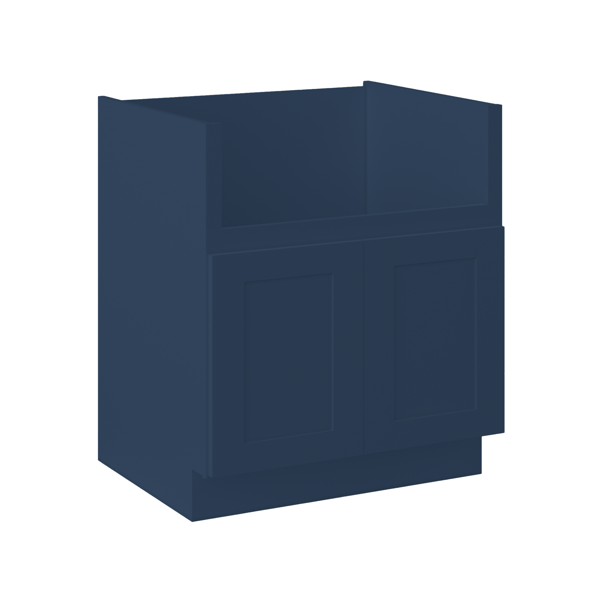 Farmhouse Sink Base Cabinet SBF30 Danbury Blue LessCare 30 in. width - Kitchen Cabinets
