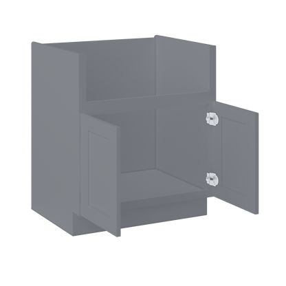 Farmhouse Sink Base Cabinet SBF30Colonial Gray LessCare 30 in. width - Kitchen Cabinets