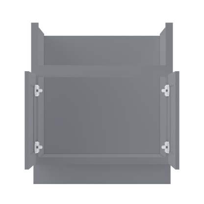 Farmhouse Sink Base Cabinet SBF30Colonial Gray LessCare 30 in. width - Kitchen Cabinets