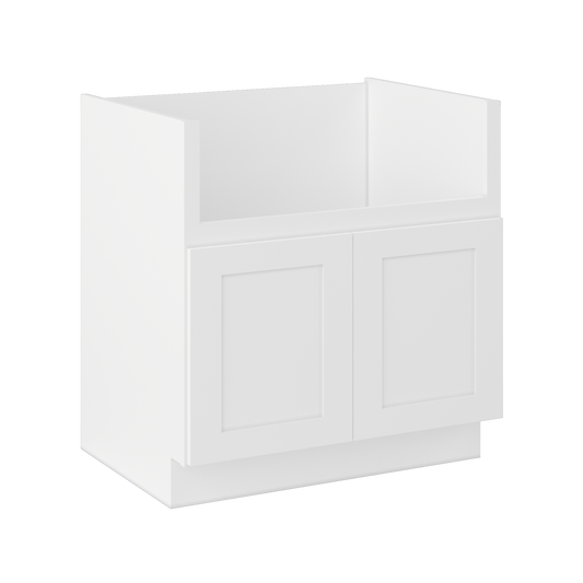 Farmhouse Sink Base Cabinet SBF33 Alpina White LessCare 33 in. width - Kitchen Cabinets