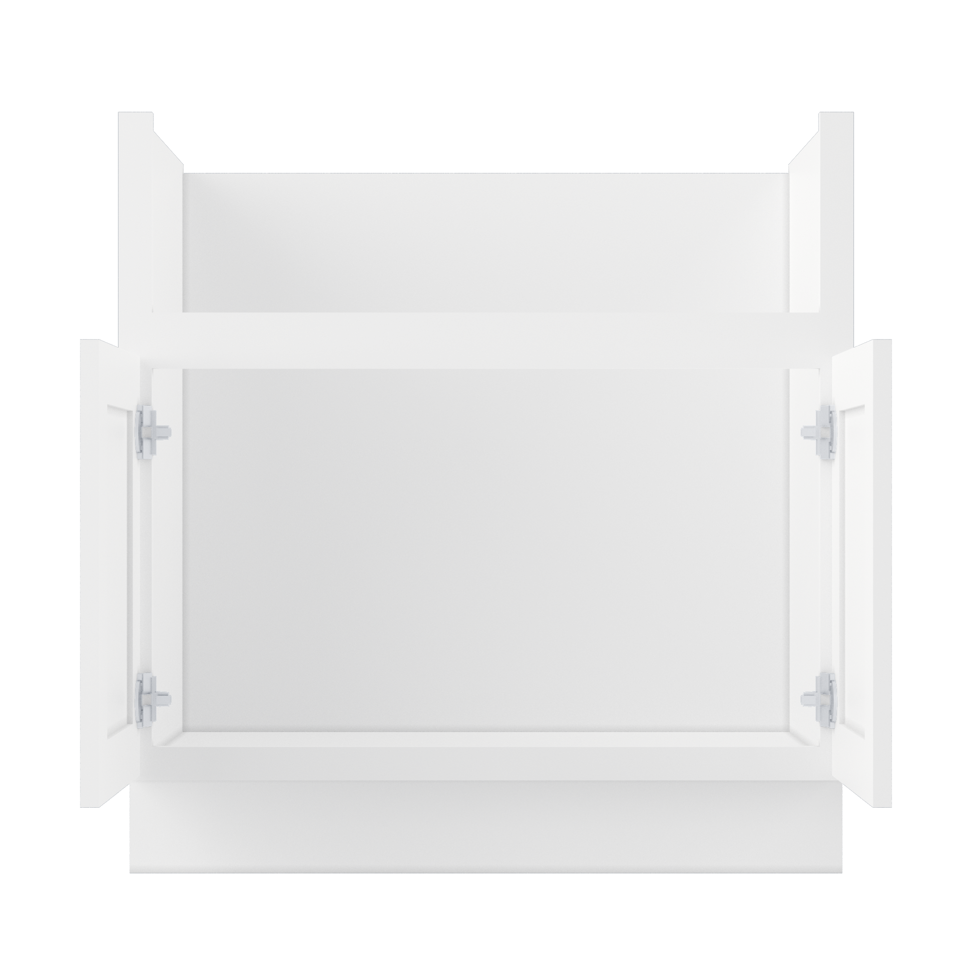 Farmhouse Sink Base Cabinet SBF33 Alpina White LessCare 33 in. width - Kitchen Cabinets