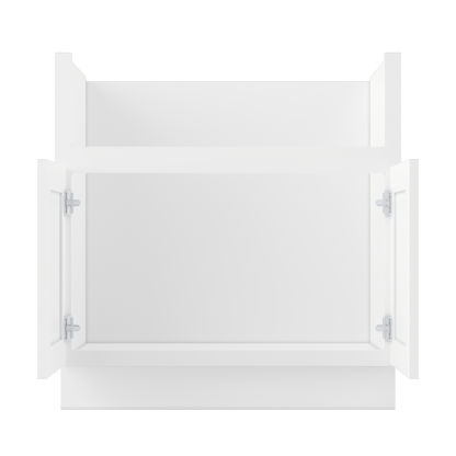 Farmhouse Sink Base Cabinet SBF33 Alpina White LessCare 33 in. width - Kitchen Cabinets