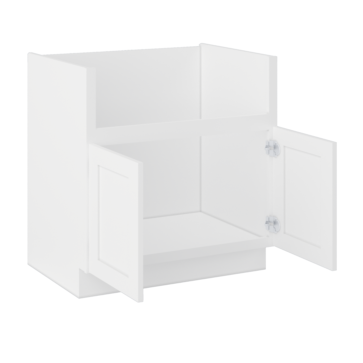 Farmhouse Sink Base Cabinet SBF33 Alpina White LessCare 33 in. width - Kitchen Cabinets