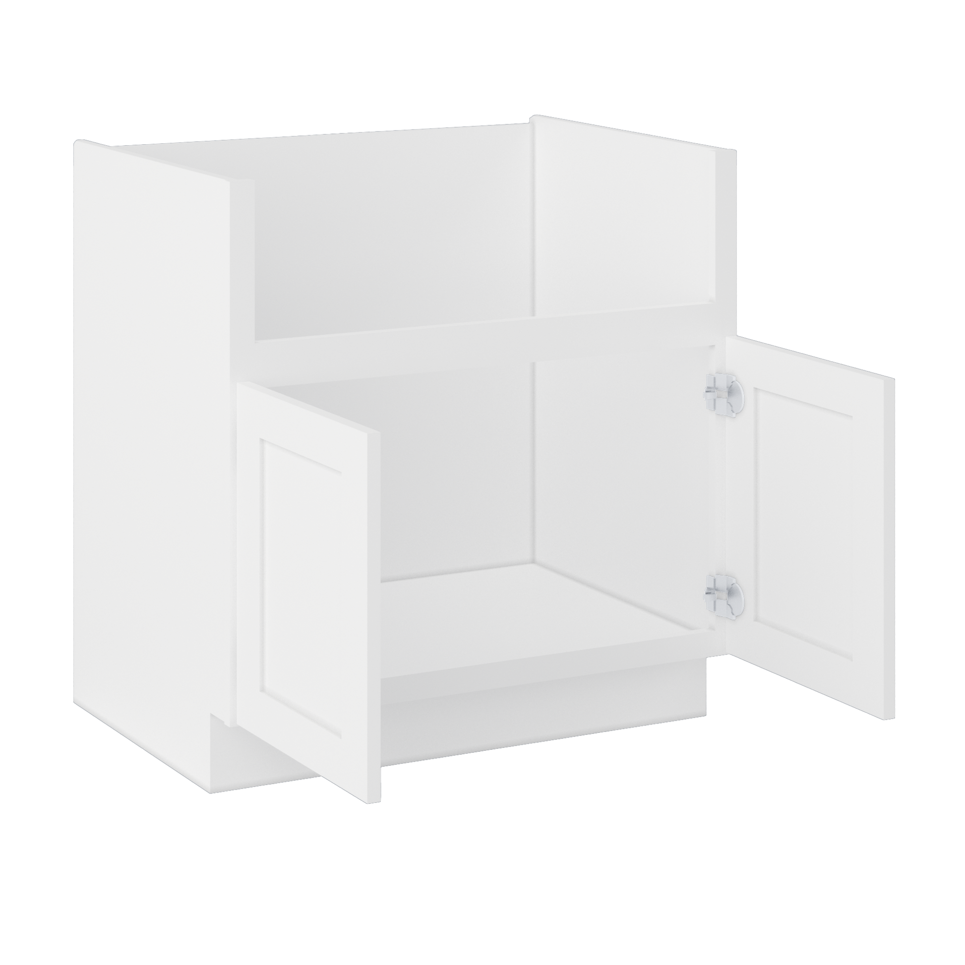 Farmhouse Sink Base Cabinet SBF33 Alpina White LessCare 33 in. width - Kitchen Cabinets