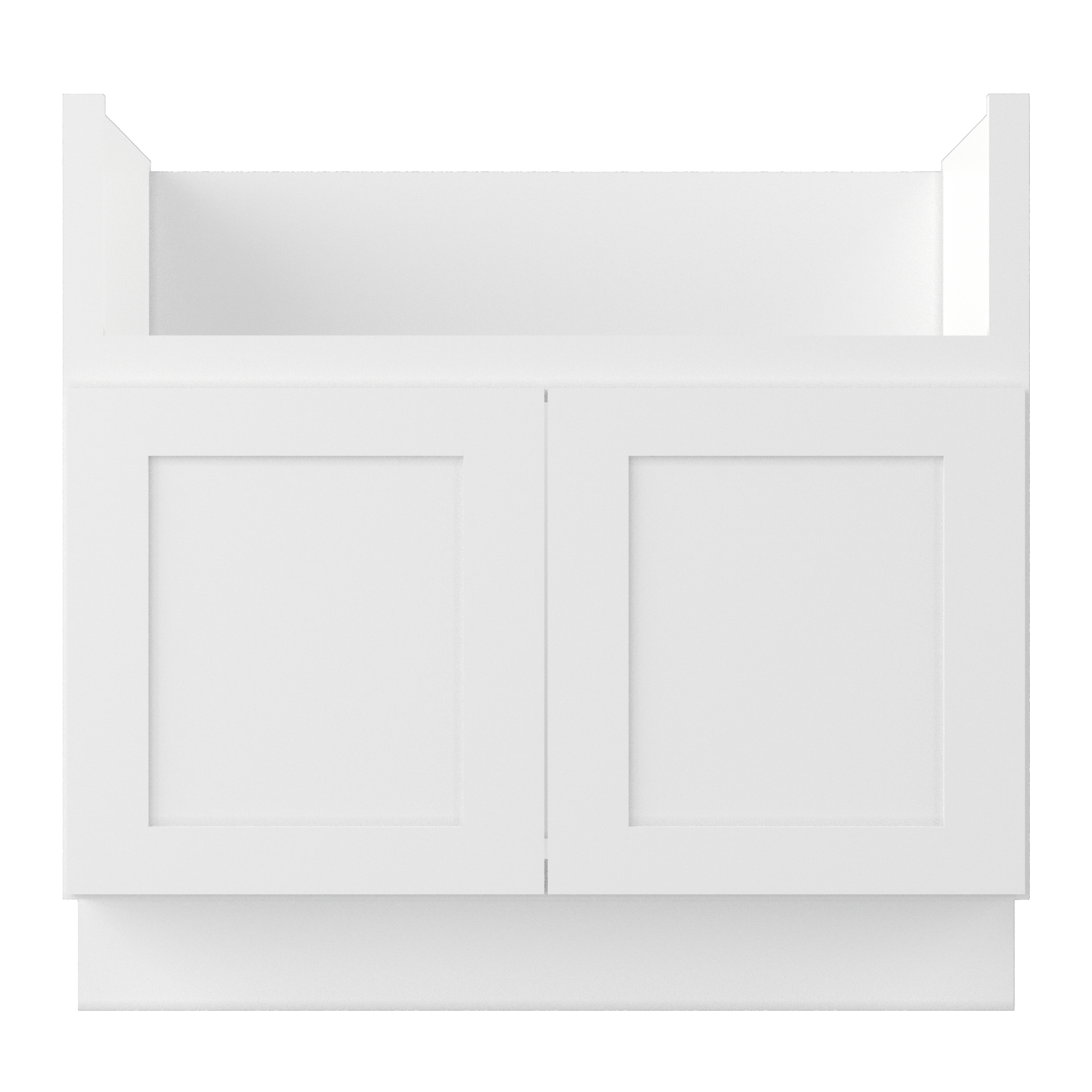 Farmhouse Sink Base Cabinet SBF36 Alpina White LessCare 36 in. width - Kitchen Cabinets