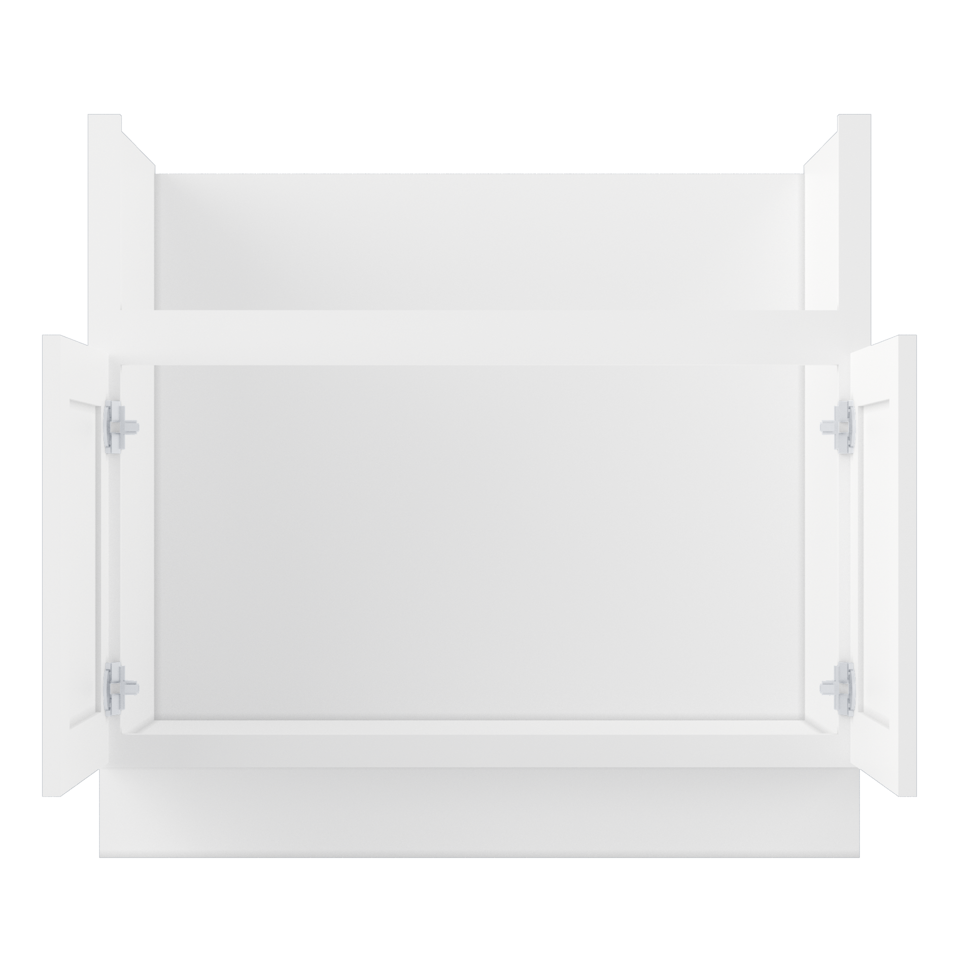 Farmhouse Sink Base Cabinet SBF36 Alpina White LessCare 36 in. width - Kitchen Cabinets