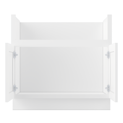 Farmhouse Sink Base Cabinet SBF36 Alpina White LessCare 36 in. width - Kitchen Cabinets