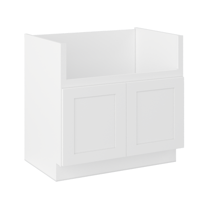 Farmhouse Sink Base Cabinet SBF36 Alpina White LessCare 36 in. width - Kitchen Cabinets