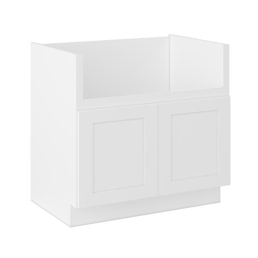 Farmhouse Sink Base Cabinet SBF36 Alpina White LessCare 36 in. width - Kitchen Cabinets