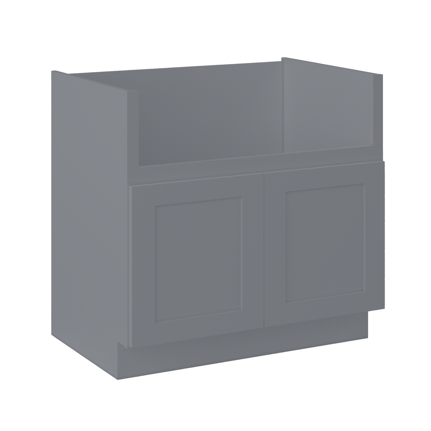 Farmhouse Sink Base Cabinet SBF36 Colonial Gray LessCare 36 in. width - Kitchen Cabinets