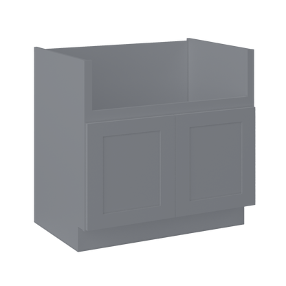 Farmhouse Sink Base Cabinet SBF36 Colonial Gray LessCare 36 in. width - Kitchen Cabinets