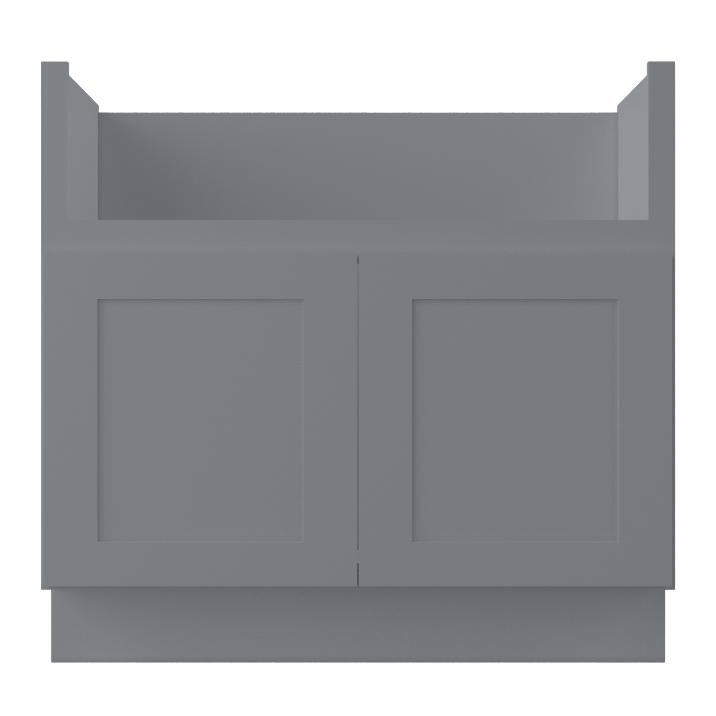 Farmhouse Sink Base Cabinet SBF36 Colonial Gray LessCare 36 in. width - Kitchen Cabinets