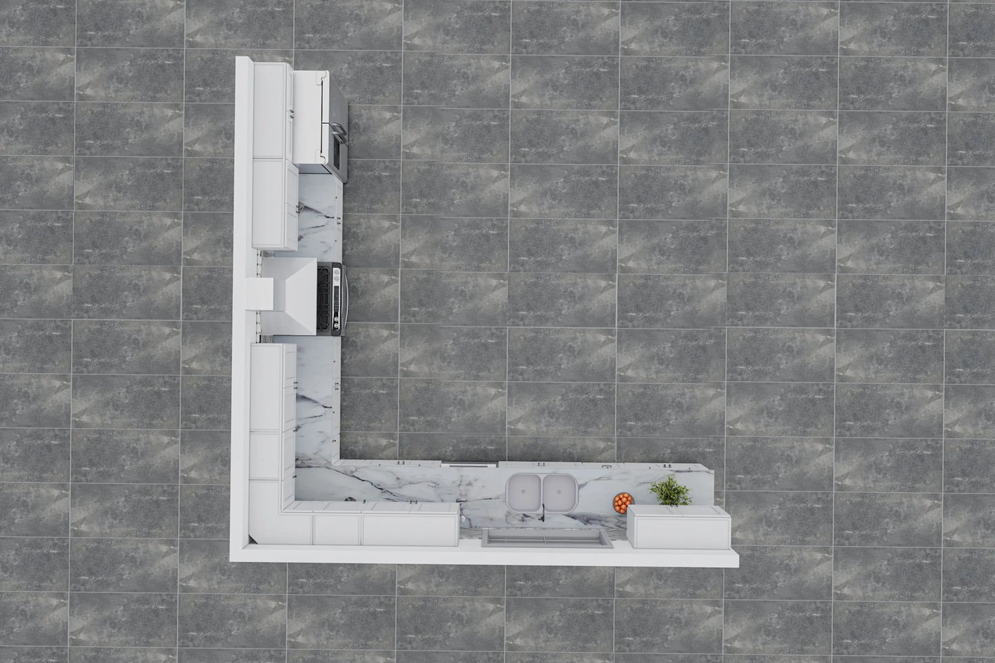 Fabuwood Galaxy Frost 15x15 Kitchen