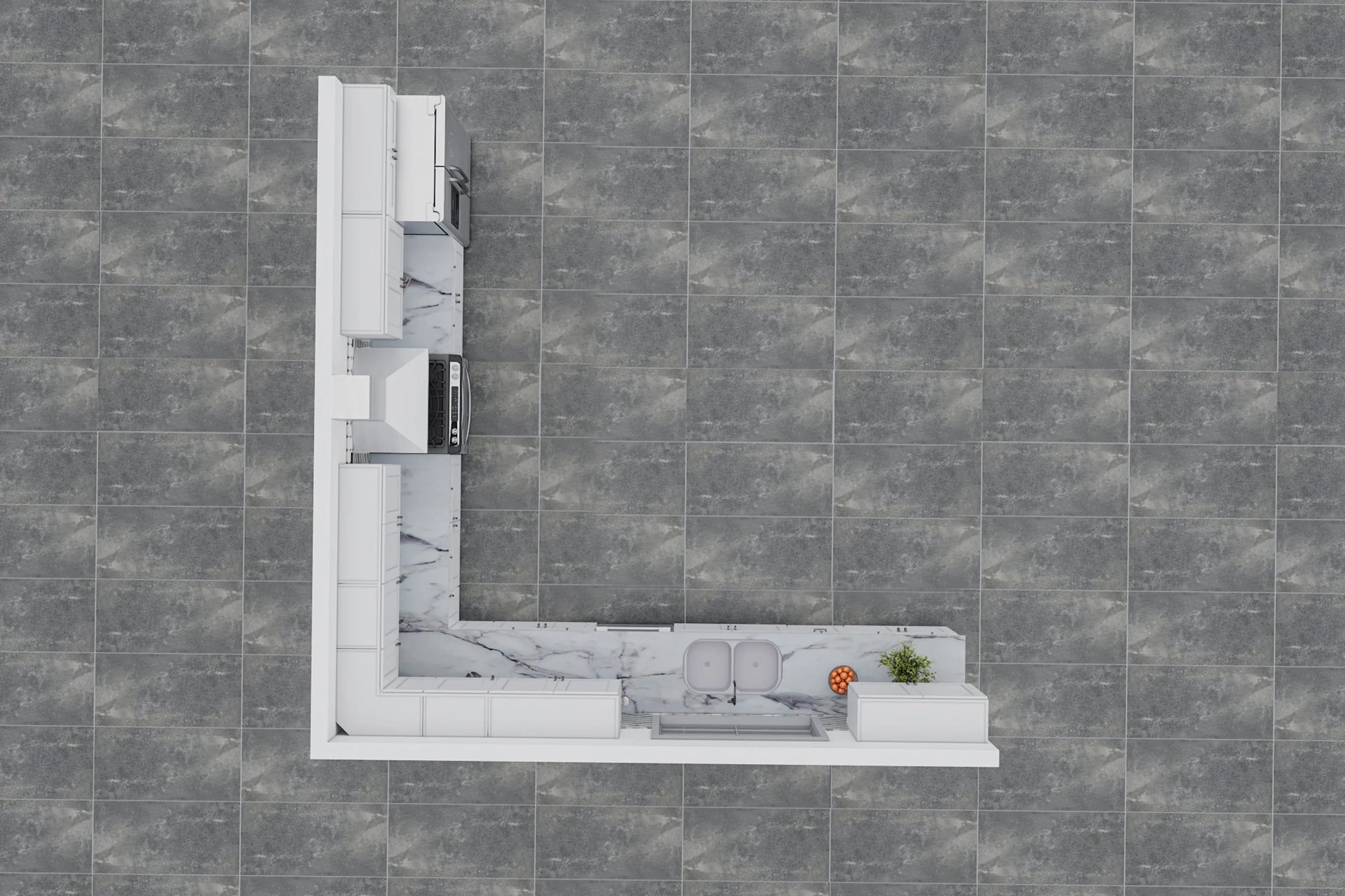 Fabuwood Galaxy Frost 15x15 Kitchen