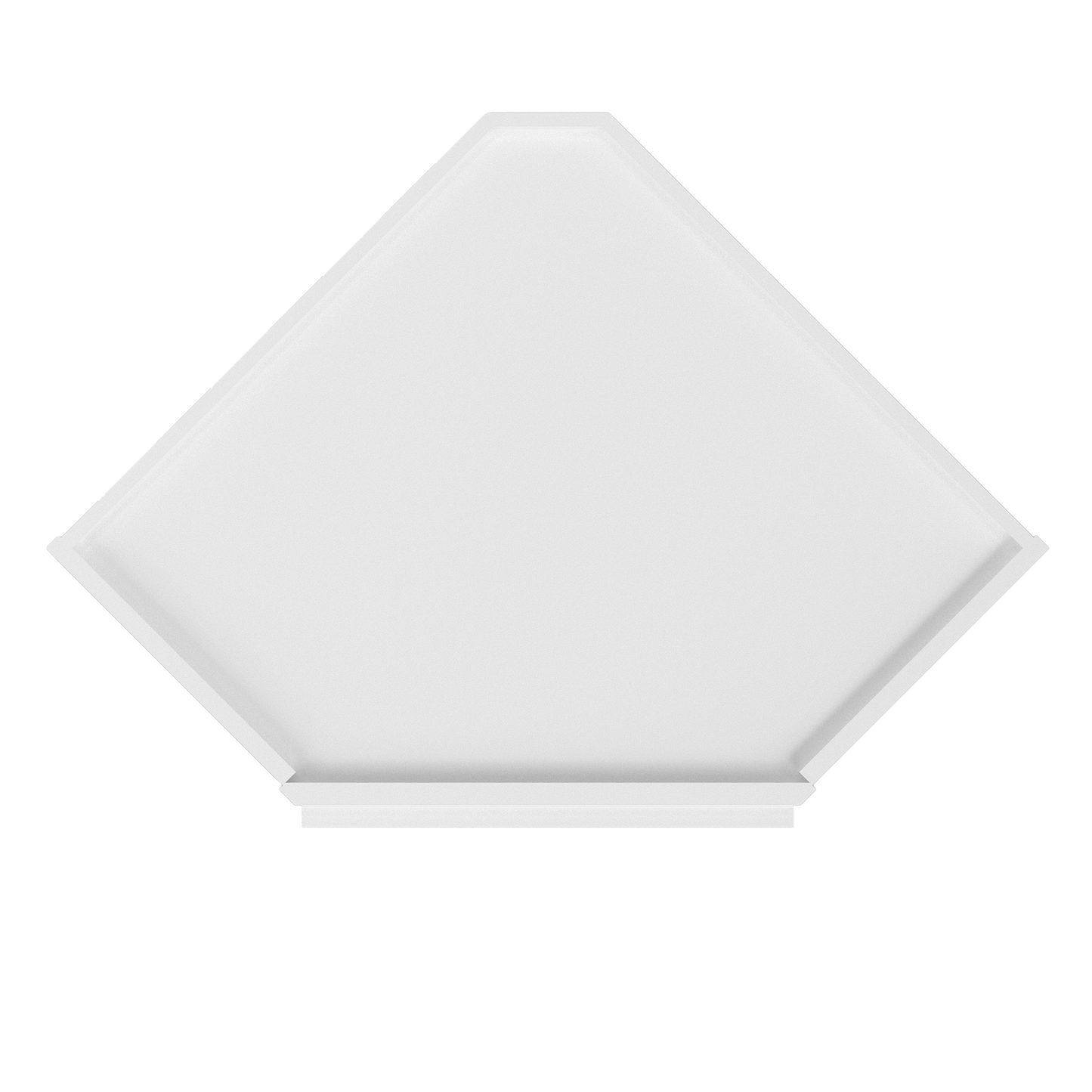 Frosted Glass Diagonal Corner Wall Kitchen Cabinet DCMD2430 Alpina White LessCare 24 in. width 30 in. height 12 in.